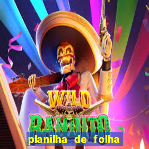 planilha de folha de pagamento